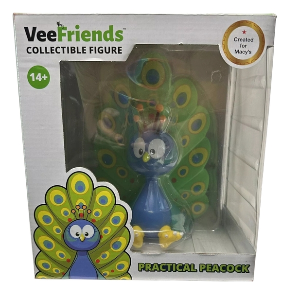New VeeFriends Cartoon Collectible Practical Peacock Figurine - Picture 4 of 4
